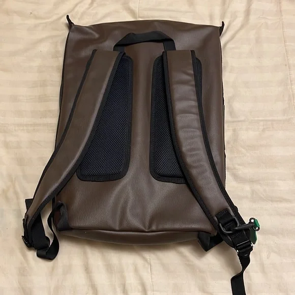 Adidas Stan Smith faux leather laptop backpack